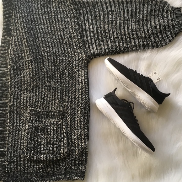 NWT Adidas Women’s Cloudfoam 3 Stripe Black Shoes - Picture 6 of 7